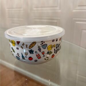 - Colorful Food Storage Bowl with Lid 6”